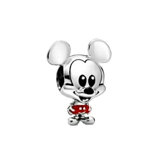 Disney Mickey Mouse Bracelet Charm 925 Sterling Silver Disney Lover Fan Jewelry - Picture 1 of 6